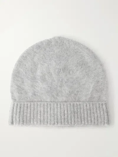 Altea Brushed Cashmere Beanie In Gray