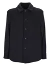 Altea Button-fastening Wool-blend Jacket In Blue