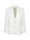 Altea Button Single-breasted Blazer In White