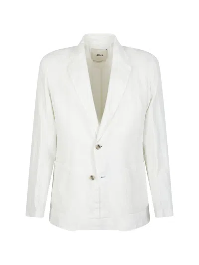 Altea Button Single-breasted Blazer In White