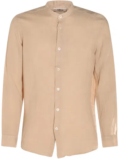 Altea Button-up Long-sleeve Shirt In Neutrals