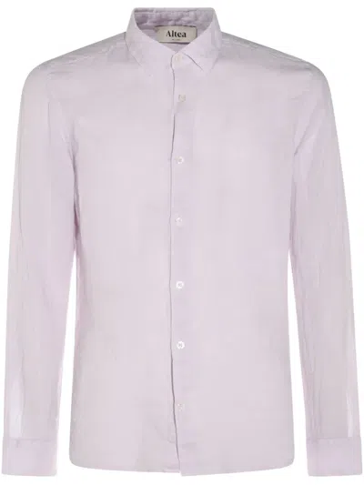 Altea Button-up Long-sleeve Shirt In Pink
