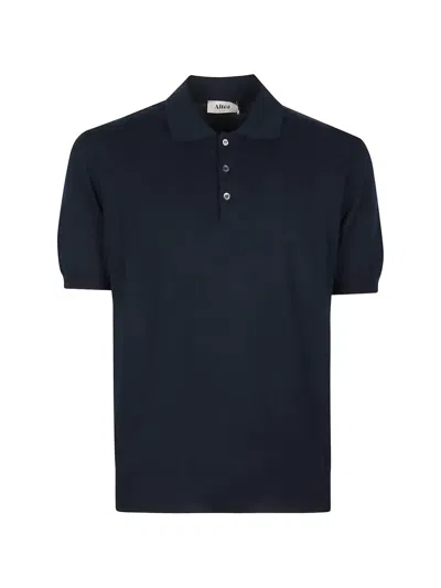 Altea Button-up Polo Shirt In Blue