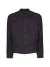 Altea Buttoned Chest-pocket Jacket In Black