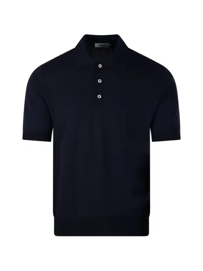 Altea Buttoned Polo Shirt In Blue
