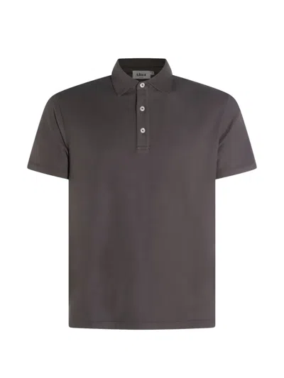 Altea Brown Grey Cotton Polo Shirt In Green