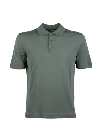 Altea Buttoned Polo Shirt In Green