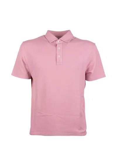 Altea Buttoned Polo Shirt In Pink