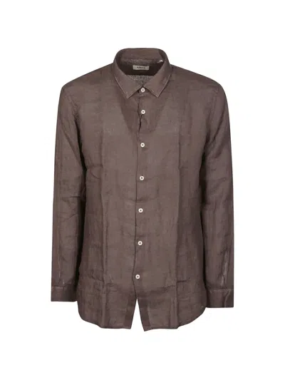 Altea Buttoned Shirt In Brown