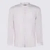 Altea Band-collar Button-up Shirt In Purple