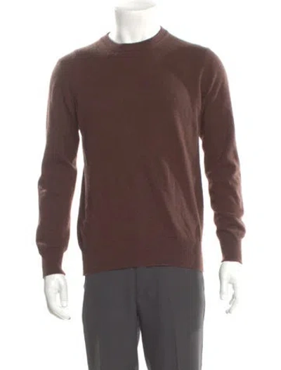 Pre-owned Altea Cashmere Crew Neck Pullover In Brown