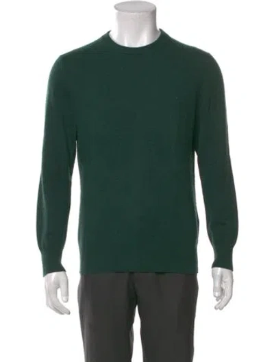 Pre-owned Altea Cashmere Crew Neck Pullover In Green