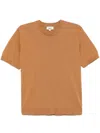Altea Fine-knit T-shirt In Brown