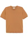 Altea Fine-knit T-shirt In Brown