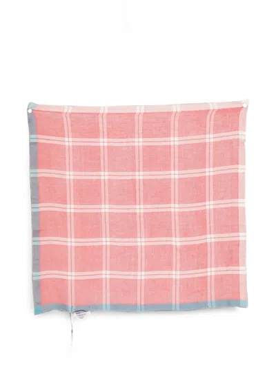 Altea Check-pattern Scarf In Pink