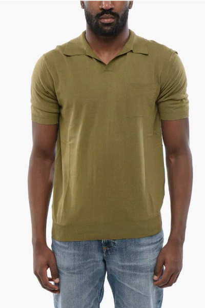 Altea Chest Pocket Polo In Green
