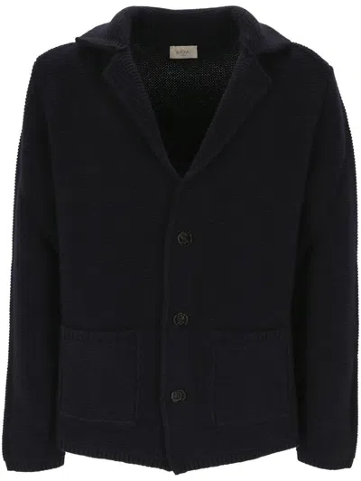 Altea Man Cardigan Midnight Blue Size Xxl Virgin Wool In Green