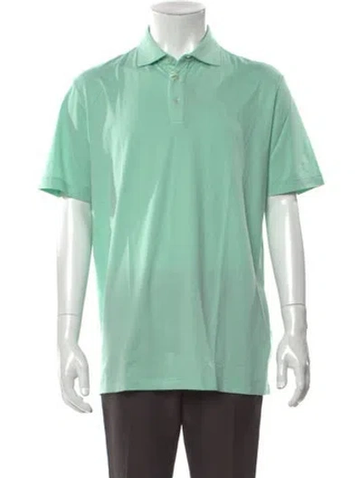 Pre-owned Altea Collar Short Sleeve Polo Shirt In Green