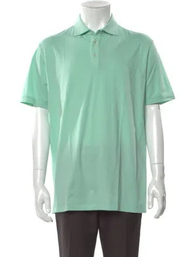 Pre-owned Altea Collar Short Sleeve Polo Shirt In Green