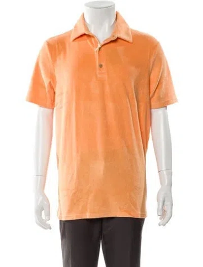 Pre-owned Altea Collar Short Sleeve Polo Shirt In Orange