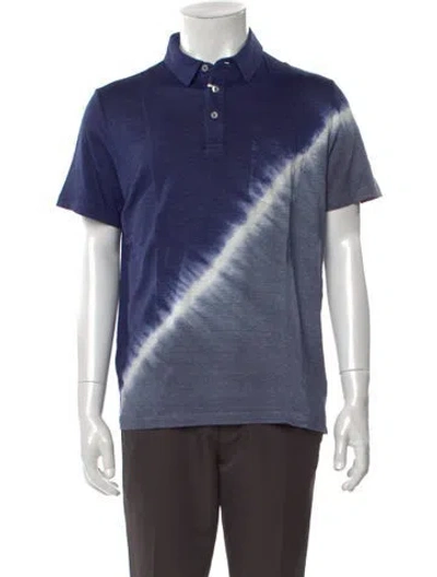 Pre-owned Altea Collar Short Sleeve Polo Shirt W/ Tags In Blue