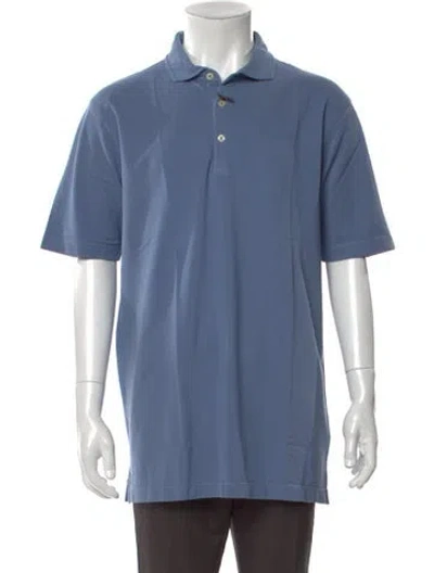 Pre-owned Altea Collar Short Sleeve Polo Shirt W/ Tags In Blue