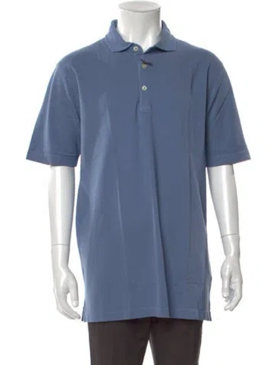 Pre-owned Altea Collar Short Sleeve Polo Shirt W/ Tags In Blue