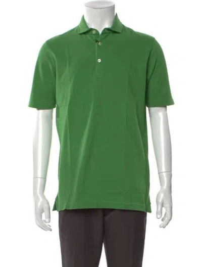 Pre-owned Altea Collar Short Sleeve Polo Shirt W/ Tags In Green