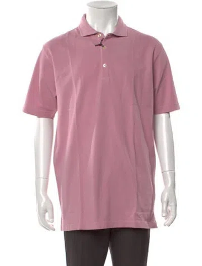 Pre-owned Altea Collar Short Sleeve Polo Shirt W/ Tags In Pink