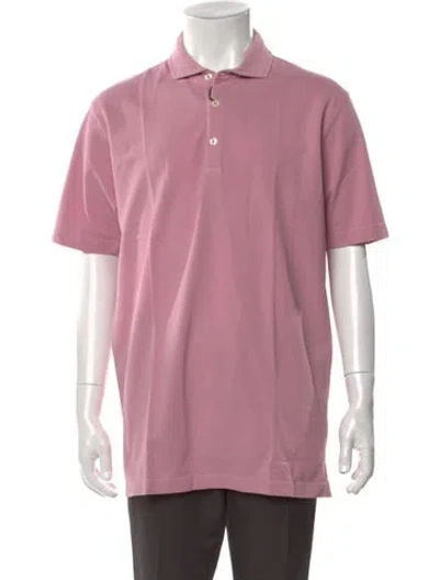 Pre-owned Altea Collar Short Sleeve Polo Shirt W/ Tags In Pink
