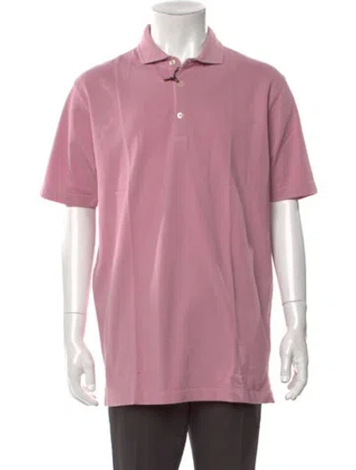 Pre-owned Altea Collar Short Sleeve Polo Shirt W/ Tags In Pink
