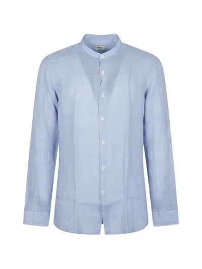 Altea Collarless Shirt In Blue