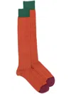 Altea Colour-block Cotton-blend Socks In Green