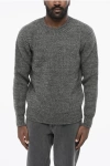 Altea Crew Neck Alpaca Blend Sweater In Gray