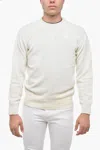 Altea Crew Neck Cashmere Blend Sweater In White