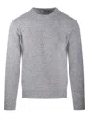 Altea Crew-neck Cashmere Sweater In Gray