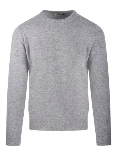 Altea Crew-neck Cashmere Sweater In Gray