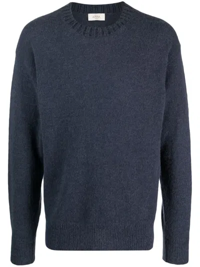 Altea Crew-neck Knitted Jumper In Blue