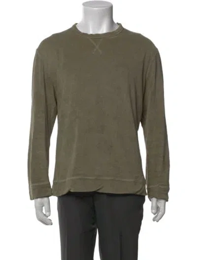 Pre-owned Altea Crew Neck Long Sleeve Pullover In Green
