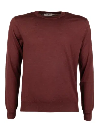 Altea Crew-neck Long-sleeve Sweater In Red