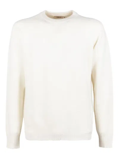 Altea Crew-neck Long-sleeve Sweater In White