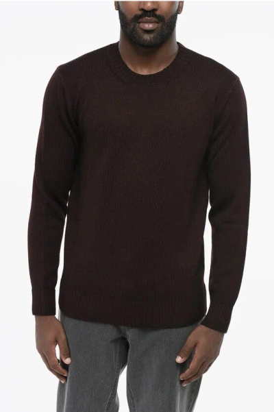 Altea Crew Neck Merino Wool Sweater In Black