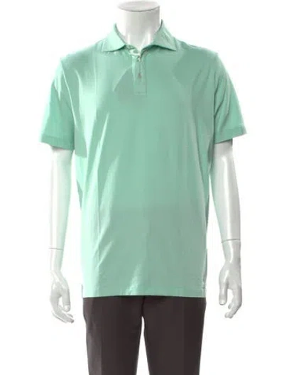 Pre-owned Altea Crew Neck Short Sleeve Polo Shirt In Green