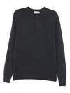 Altea Long Sleeve Crew-neck Sweater In Black