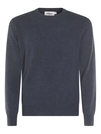 Altea Sweaters Blue And Green In Animal Print
