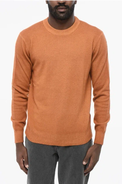 Altea Crew Neck Virgin Wool Sweater In Orange