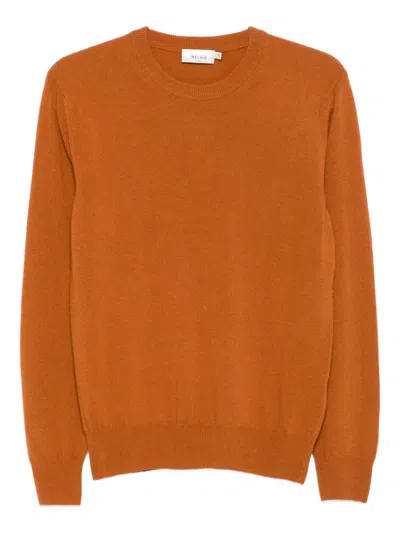 Altea Long Sleeve Crew-neck Sweater In Orange