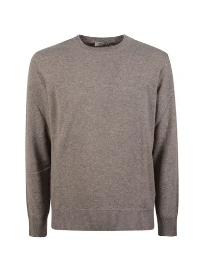 Altea Crew-neck Cashmere Sweater In Gray