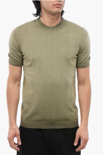 Altea Crewneck Knit T-shirt In Green