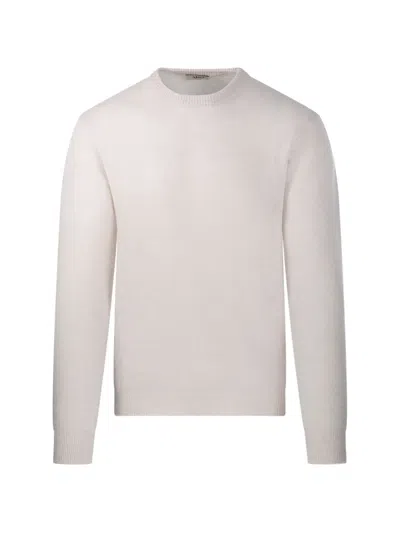 Altea Crew-neck Knitted Sweater In White